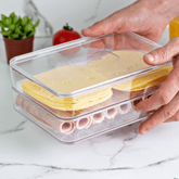 Organizador Porta Frios Duplo Clear Natural - Ela Decora